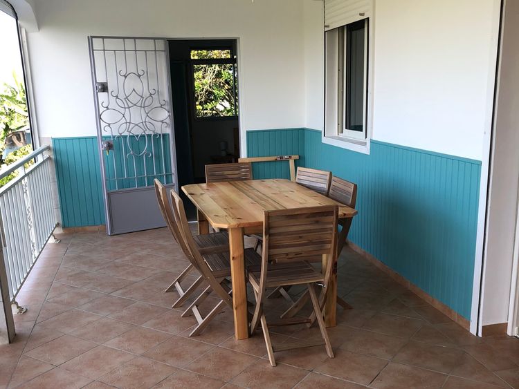 Terrasse : Table 6 places | Location vacances Guadeloupe